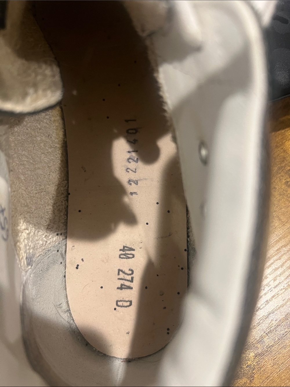 Golden Goose Black Glitter Suede Low-Top Sneakers with White Laces:Size 40 - Picture 12 of 12